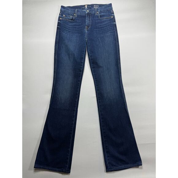 7 For All Mankind Women's Kimmie Bootcut Blue Denim Jeans - Size 29 (29x33) - Picture 1 of 6